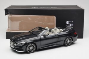Mercedes S-Class Cabriolet A217 Magnetite Preto Metálico Norev 1:18 B66960354 Metal - imagem 8 de 8