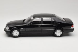 Mercedes S-Class W140 S600 Obsidian Black Metallic Norev 1:18 183045 Metal - imagem 4 de 8