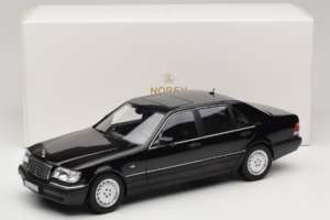 Mercedes S-Class W140 S600 Obsidian Black Metallic Norev 1:18 183045 Metal - imagem 8 de 8