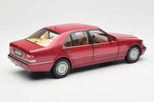 Mercedes S500 W140 Vermelho Metallic Norev 1:18 183579 Metal - imagem 3 de 8