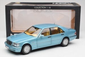 Mercedes S500 W140 Turquesa Metálico Norev 1:18 183561 Metal - imagem 8 de 8