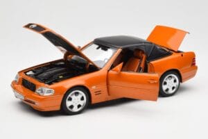 Mercedes SL 500 R129 Laranja Metallic Norev 1:18 183752 Metal - imagem 2 de 8