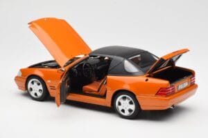Mercedes SL 500 R129 Laranja Metallic Norev 1:18 183752 Metal - imagem 5 de 8