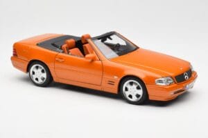 Mercedes SL 500 R129 Laranja Metallic Norev 1:18 183752 Metal - imagem 6 de 8