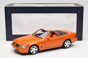 Mercedes SL 500 R129 Laranja Metallic Norev 1:18 183752 Metal - imagem 8 de 8