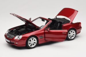 Mercedes SL 500 R230 Red Metallic Edição Limitada Norev 1:18 183841 Metal - imagem 2 de 8