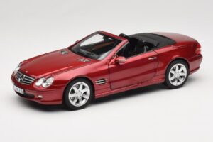 Mercedes SL 500 R230 Red Metallic Edição Limitada Norev 1:18 183841 Metal