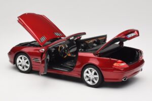 Mercedes SL 500 R230 Red Metallic Edição Limitada Norev 1:18 183841 Metal - imagem 5 de 8