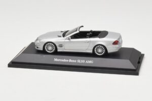 Mercedes SL 55 AMG R230 Prata Minichamps 1:43 B66962347 Metal