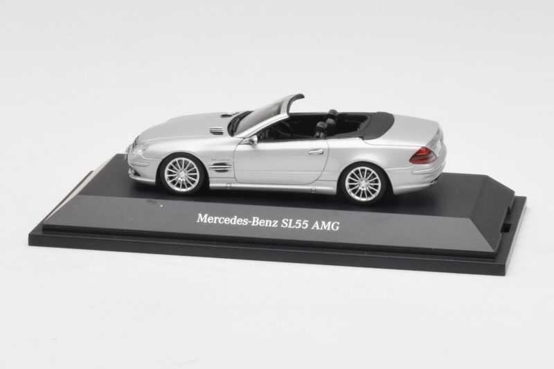 Mercedes SL 55 AMG R230 Prata Minichamps 1:43 B66962347 Metal