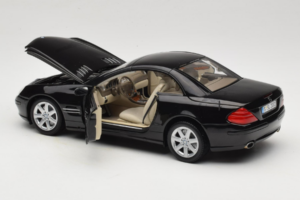 Mercedes SL R129 Preto Minichamps 1:18 B66962171 Metal - imagem 10 de 11