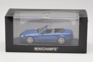 Mercedes SL R230 Tanzanite Azul Minichamps 1:43 B66962250 Metal - imagem 4 de 4