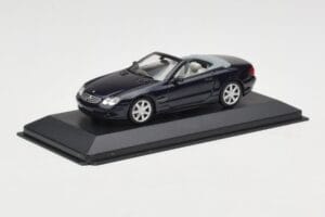 Mercedes SL500 R129 Dark Blue Metallic Minichamps 1:43 SL001 Metal - imagem 2 de 4