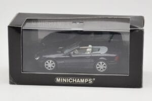 Mercedes SL500 R129 Dark Blue Metallic Minichamps 1:43 SL001 Metal - imagem 4 de 4