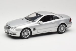 Mercedes SL55 AMG R230 Prata Maisto 1:18 36894 Metal