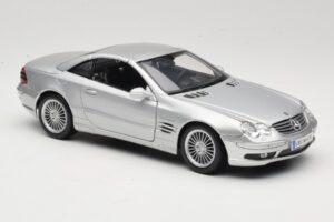 Mercedes SL55 AMG R230 Prata Maisto 1:18 36894 Metal - imagem 6 de 8