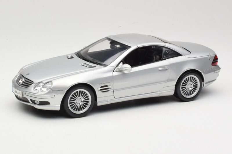 Mercedes SL55 AMG R230 Prata Maisto 1:18 36894 Metal