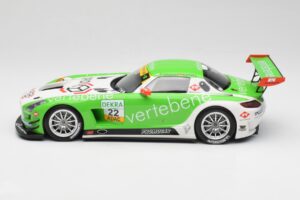 Mercedes AMG SLS C197 GT3 MS Racing #22 V. Sigacev / C. Stoll ADAC GT Masters 2011 Minichamps 1:18 151113102 Metal - imagem 3 de 6