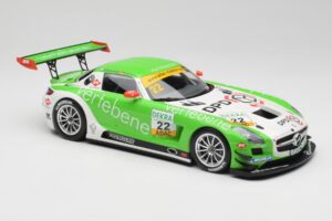 Mercedes AMG SLS C197 GT3 MS Racing #22 V. Sigacev / C. Stoll ADAC GT Masters 2011 Minichamps 1:18 151113102 Metal - imagem 4 de 6