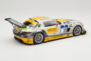 Mercedes SLS AMG GT3 #21 Rowe Racing M. Hartung / N. Heyer ADAC 24 Hours Nurburgring 2013 Minichamps 1:18 151133121 Metal - imagem 2 de 6