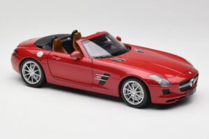 Mercedes SLS AMG R197 Roadster Le Mans Vermelho Minichamps 1:18 100039030 Metal - imagem 6 de 8