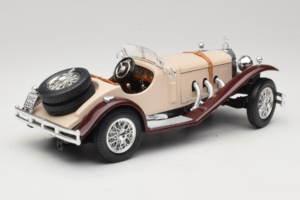 Mercedes SSK Bege & Vermelho Escuro Bburago 1:18 3009-M4 Metal - imagem 2 de 6