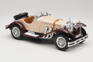 Mercedes SSK Bege & Vermelho Escuro Bburago 1:18 3009-M4 Metal - imagem 4 de 6