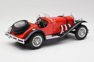 Mercedes SSK Vermelho & Preto Bburago 1:18 3009-M1 Metal - imagem 2 de 6