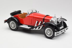 Mercedes SSK Vermelho & Preto Bburago 1:18 3009-M1 Metal - imagem 4 de 6