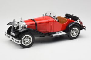 Mercedes SSK Vermelho & Preto Bburago 1:18 3009-M1 Metal