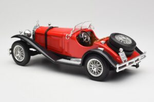 Mercedes SSK Vermelho & Preto Bburago 1:18 3009-M1 Metal - imagem 5 de 6