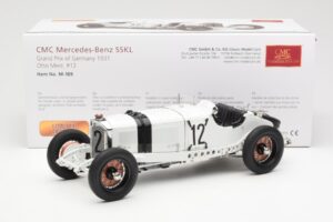 Mercedes SSKL #12 O. Merz German GP 1931 CMC 1:18 M-189 Metal - imagem 6 de 6