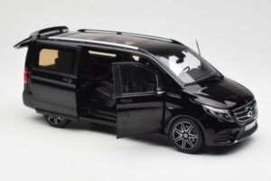 Mercedes V-Class W447 AMG Line Preto Norev 1:18 183860 Metal - imagem 2 de 6