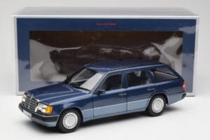 Mercedes 300D W124 T-Modell Nautical Azul Norev 1:18 183962 Metal - imagem 8 de 8