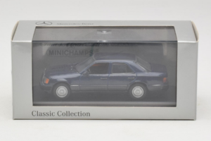 Mercedes W124 Azul Escuro Minichamps 1:43 MB006 Metal - imagem 4 de 4