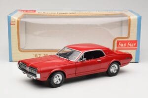 Mercury Cougar XR-7 Vermelho Sun Star 1:18 1541 Metal - imagem 8 de 8