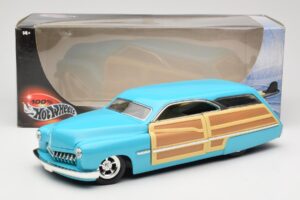 Mercury Merc Woodie Azul Hot Wheels 1:18 27806 Metal - imagem 8 de 8