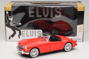 MG A 1600 Roadster Mk I Elvis Presley Blue Hawaii Movie GreenLight 1:18 13524 Metal - imagem 8 de 8
