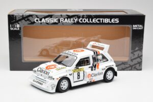 MG Metro 6R4 #8 P. Eklund / D. Whittock Rally Finland 1986 Sun Star 1:18 5536 Metal - imagem 8 de 8