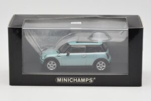 Mini One R50 Verde Claro Com Teto Verde Claro Minichamps 1:43 MINI003 Metal - imagem 4 de 4
