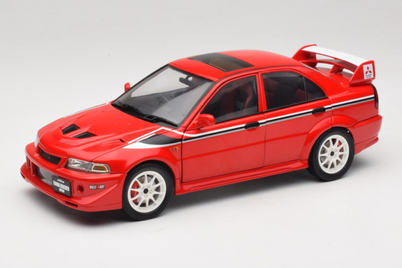 Mitsubishi Lancer Evo VI Tommi Makinen Edition Vermelho AUTOart 1:18 77156 Metal