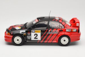 Mitsubishi Lancer Evolution VI #2 Y. Kataoka / S. Hayashi Winner Rally Canberra 1999 AUTOart 1:18 89942 Metal - imagem 4 de 8