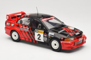 Mitsubishi Lancer Evolution VI #2 Y. Kataoka / S. Hayashi Winner Rally Canberra 1999 AUTOart 1:18 89942 Metal - imagem 6 de 8