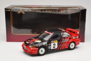 Mitsubishi Lancer Evolution VI #2 Y. Kataoka / S. Hayashi Winner Rally Canberra 1999 AUTOart 1:18 89942 Metal - imagem 8 de 8