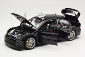 Mitsubishi Lancer Evolution WRC Plain Body Preto AUTOart 1:18 80528 Metal - imagem 2 de 8