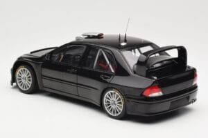 Mitsubishi Lancer Evolution WRC Plain Body Preto AUTOart 1:18 80528 Metal - imagem 7 de 8