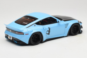 Nissan Fairlady Z RZ34 Pandem China Blue Black GT Spirit 1:18 GT943 Resina - imagem 2 de 6