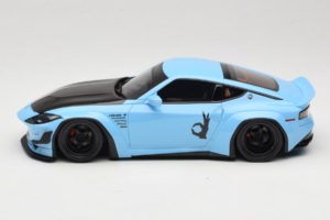 Nissan Fairlady Z RZ34 Pandem China Blue Black GT Spirit 1:18 GT943 Resina - imagem 3 de 6