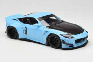 Nissan Fairlady Z RZ34 Pandem China Blue Black GT Spirit 1:18 GT943 Resina - imagem 4 de 6