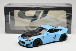 Nissan Fairlady Z RZ34 Pandem China Blue Black GT Spirit 1:18 GT943 Resina - imagem 6 de 6